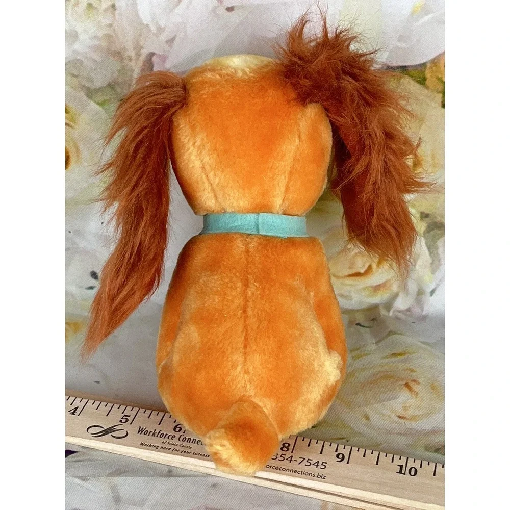 Disney Lady and the Tramp Plush 6in Stuffed LADY Dog Figure 80's Vintage
